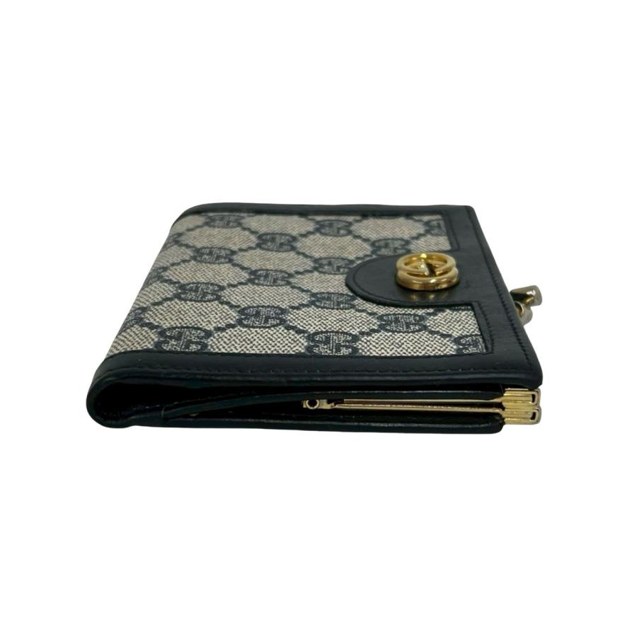 GUCCI財布 グッチ 日本限定 ダブルG 二つ折り財布 ブラック レザー | GUCCI® JP