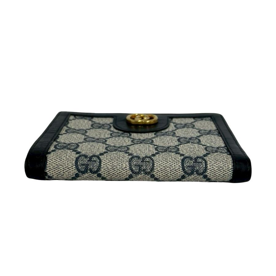GUCCI財布 グッチ 日本限定 ダブルG 二つ折り財布 ブラック レザー | GUCCI® JP