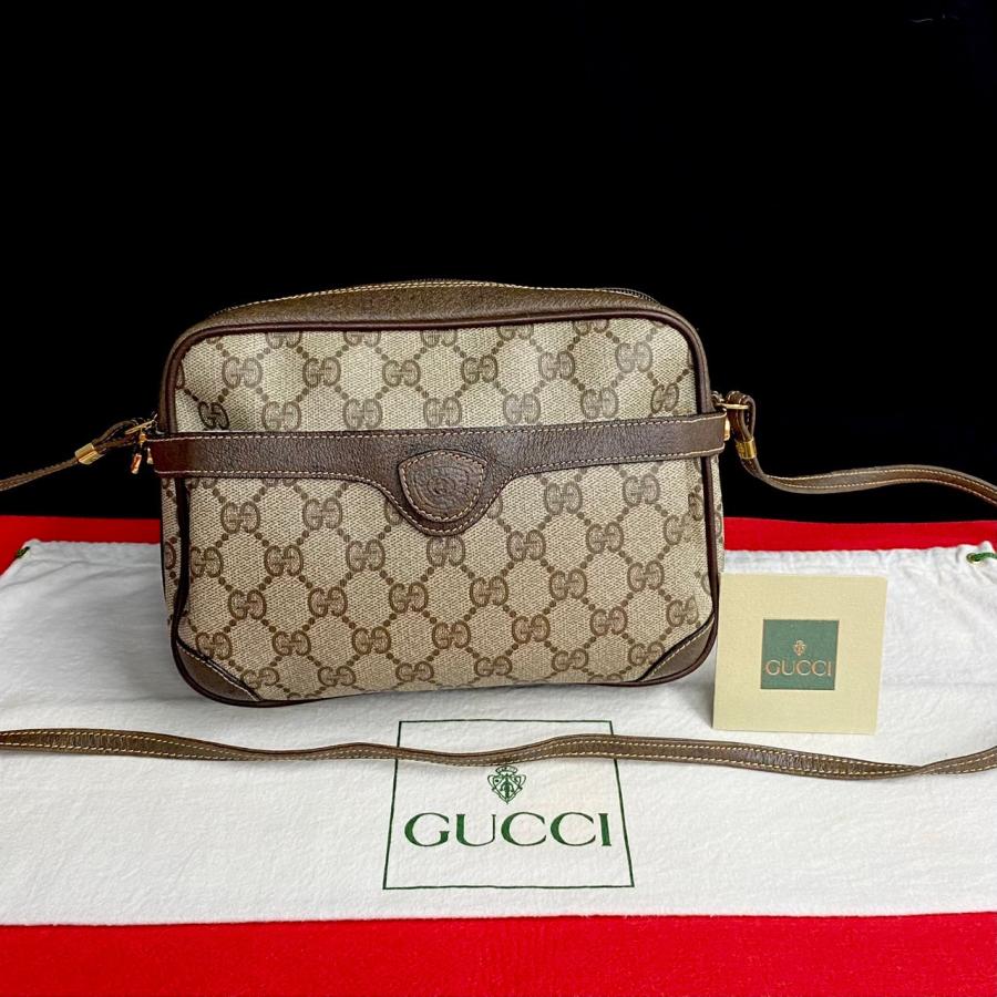 GUCCI 極 美品 グッチ オールドグッチ ヴィンテージ GG ロゴ 金具 