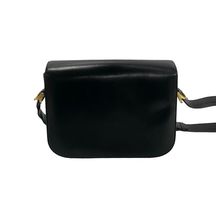 極 美品 袋付き CELINE セリーヌ ロゴ 馬車金具 カーフ レザー