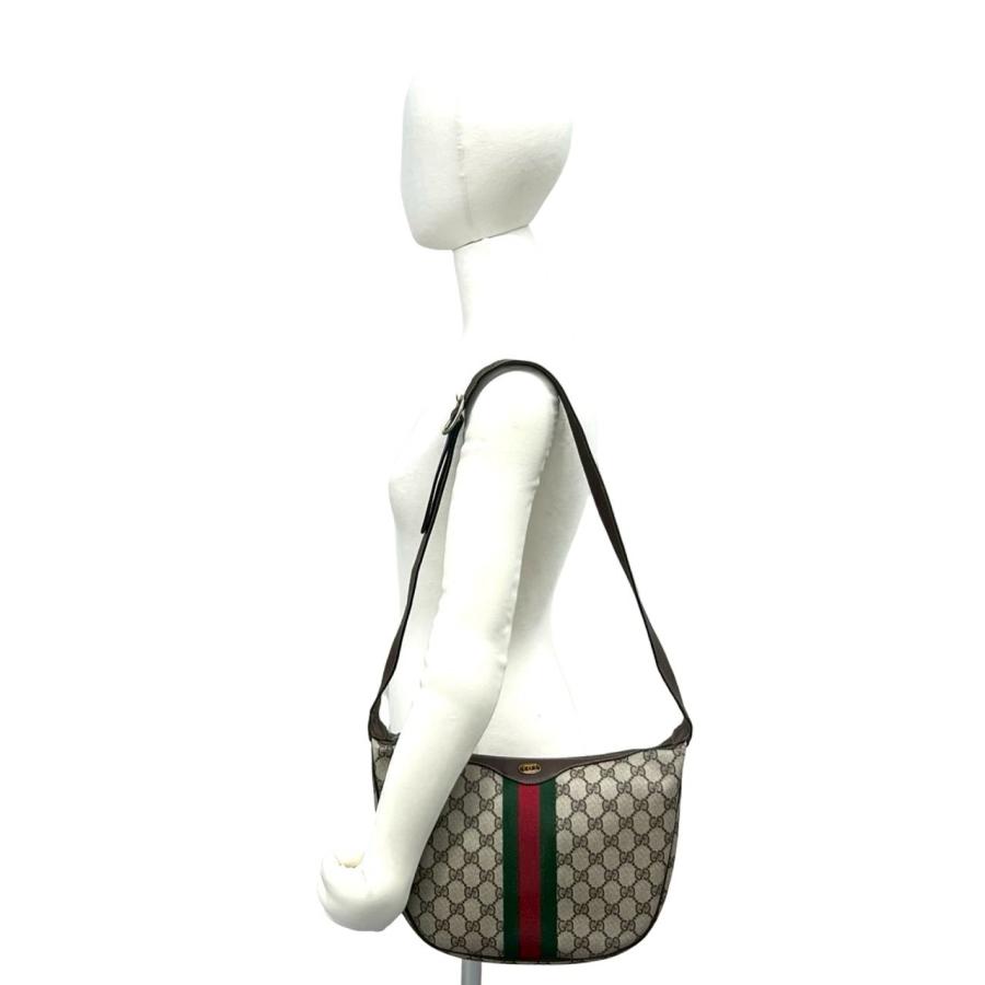 美品 GUCCI シマレザー GG ボディバッグ シェリーライン グッチ GUCCI（グッチ） 極 美品 オールドグッチ ヴィンテージ シェリーライン
