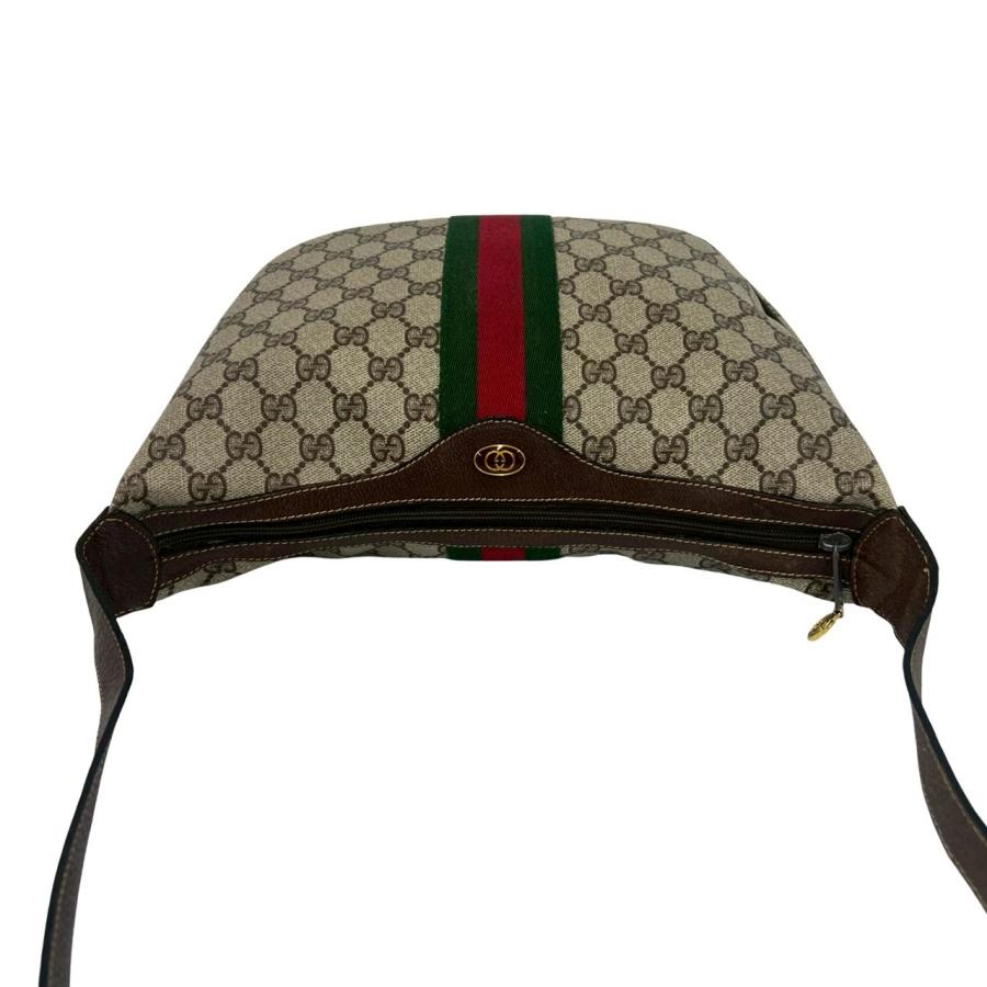 美品 GUCCI シマレザー GG ボディバッグ シェリーライン グッチ GUCCI（グッチ） 極 美品 オールドグッチ ヴィンテージ シェリーライン