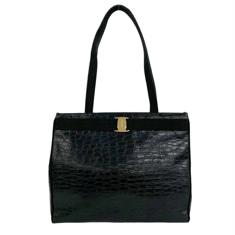 極 美品 Salvatore Ferragamo サルヴァトーレフェラガモ ヴァラリボン 