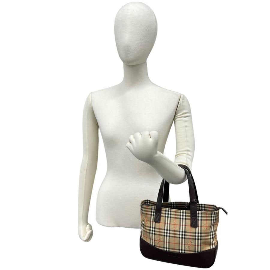 BURBERRY（バーバリー） 極 美品 ノバチェック 柄 キャンバス レザー