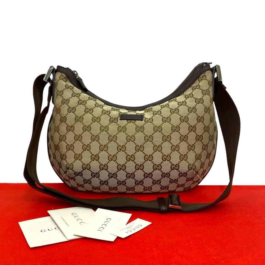GUCCI（グッチ） 極 美品 GG キャンバス ロゴ キャンバス レザー