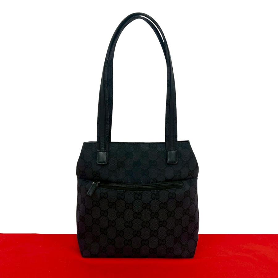 GUCCI（グッチ） 極 美品 GG 柄 キャンバス レザー 本革 ミニ トート