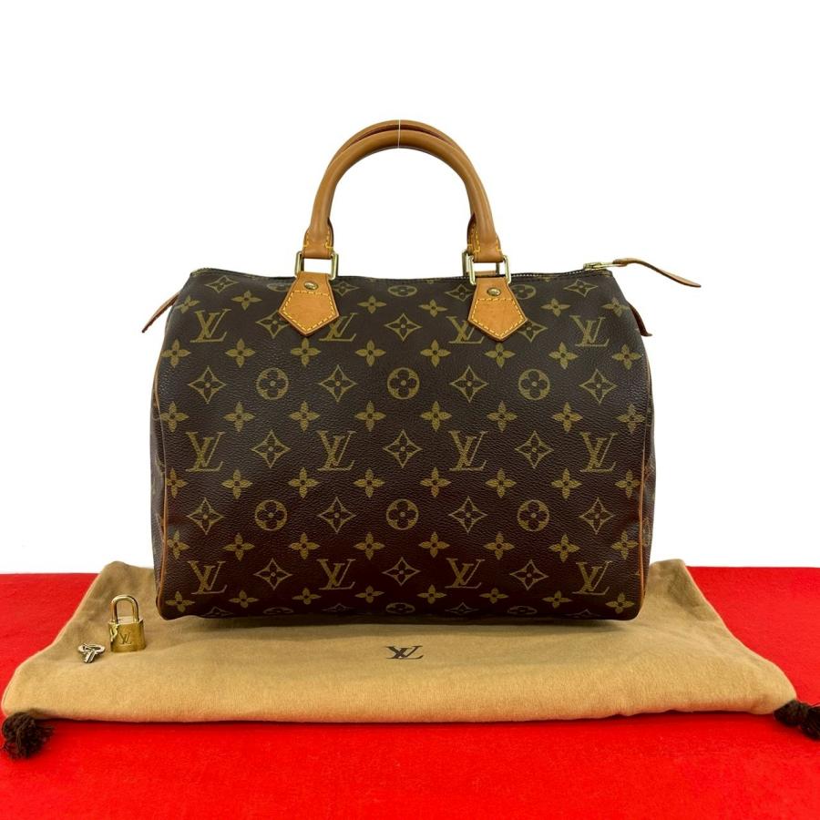 ルイヴィトン スピーディ30 エピ ブラウン ヴィンテージ 本革 ハンドバッグ LOUIS VUITTON（ルイ・ヴィトン） 極 美品 ヴィンテージ スピーディ 30