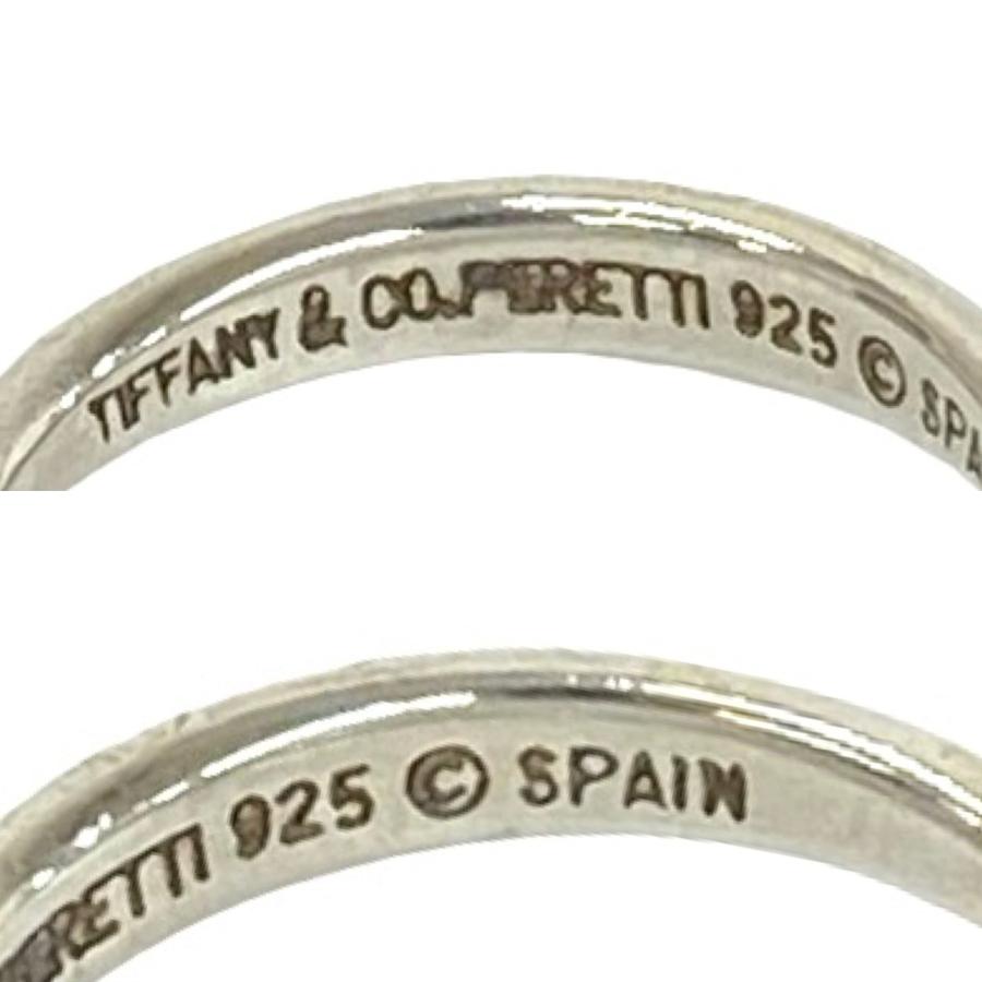 ​美品✨ティファニー ティアドロップ チャーム リング シルバー925 10号 TIFFANY&Co.（ティファニー） 極 美品 フリーフォーム ティアドロップ