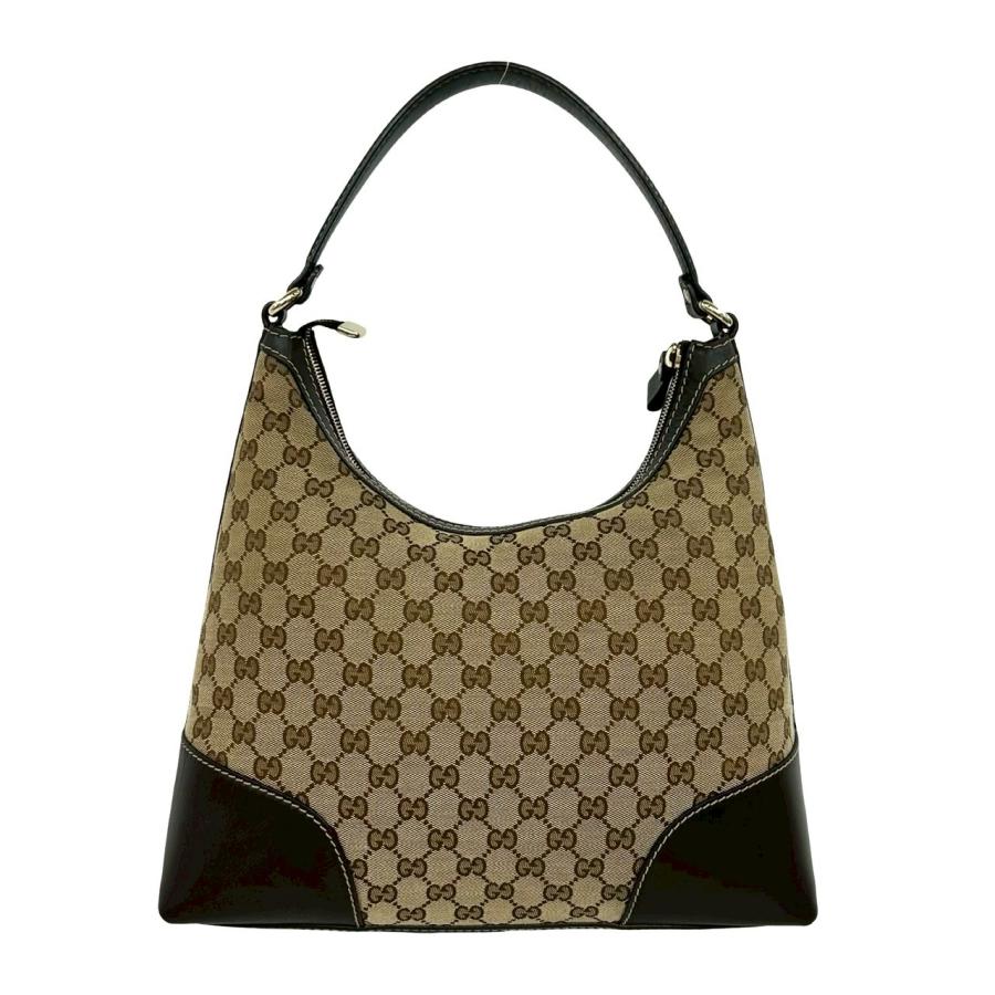 GUCCI（グッチ） 極 美品 GG ロゴ キャンバス レザー 本革 セミ ワン