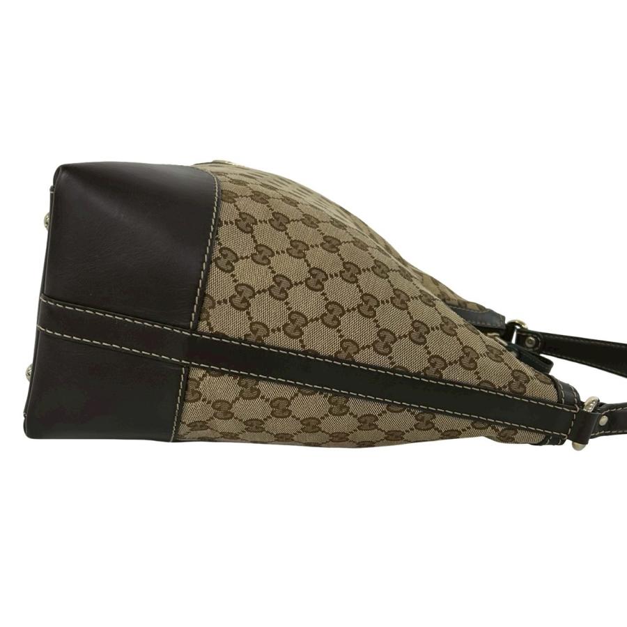 GUCCI（グッチ） 極 美品 GG ロゴ キャンバス レザー 本革 セミ ワン