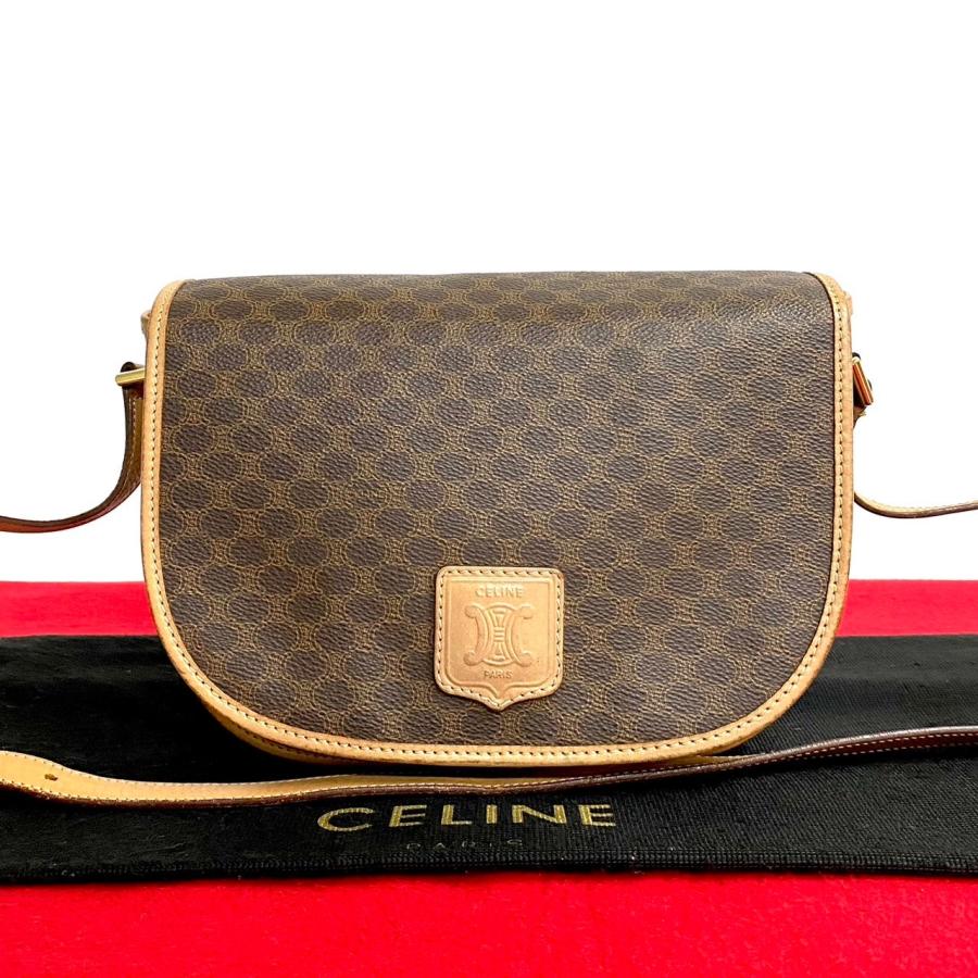 美品】CELINE セリーヌ マカダム ブラゾン トリオンフ ワンショルダー 