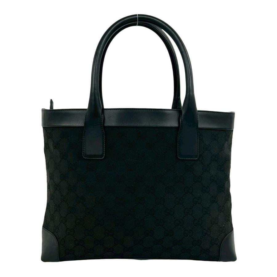 GUCCI GG柄 ボストンバッグ ブラック GUCCI（グッチ） 極 美品 袋付き GG 柄 GG キャンバス レザー 本革