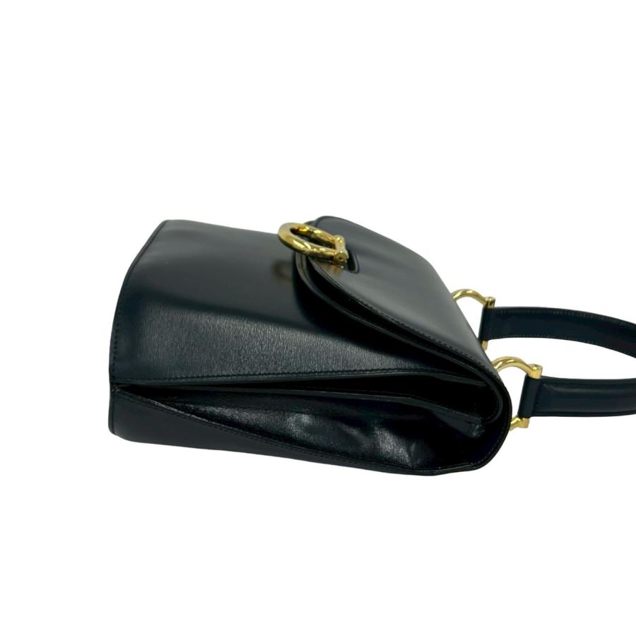 CELINE（セリーヌ） 極 美品 袋付き ヴィンテージ ロゴ ゴールド 金具