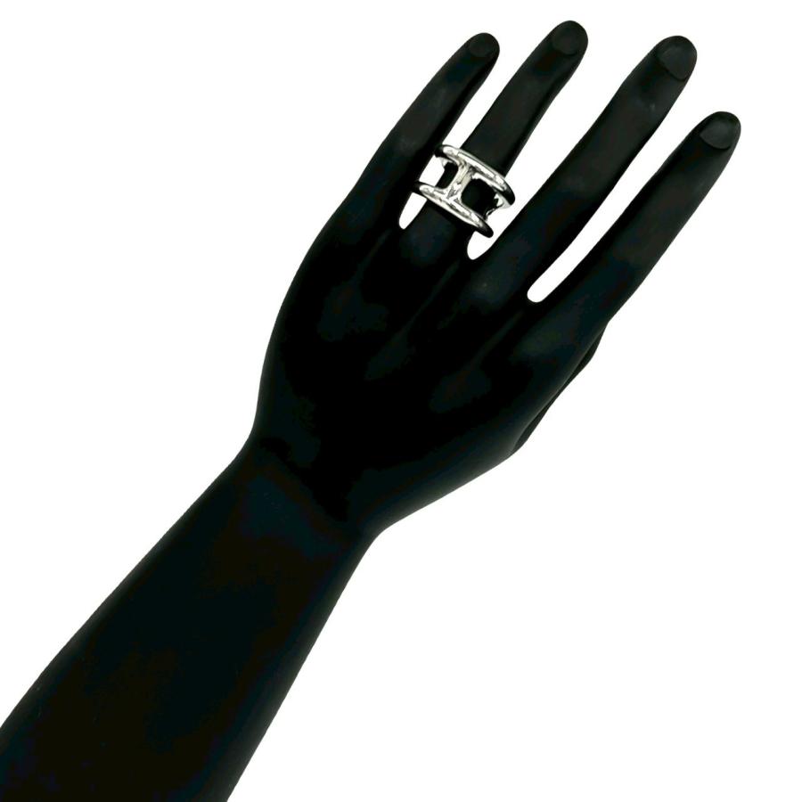HERMES（エルメス） 極 美品 箱付き オスモズ GM リング シルバー925