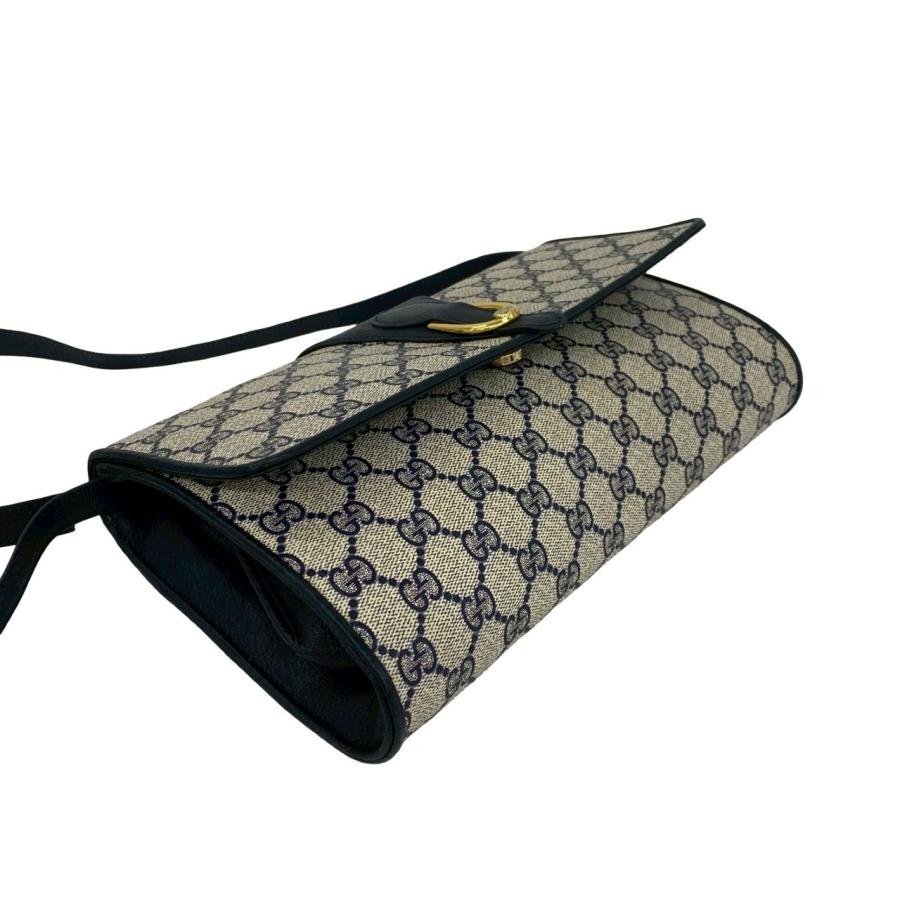 GUCCI（グッチ） 極 美品 オールドグッチ GG ロゴ 柄 金具 レザー 本革