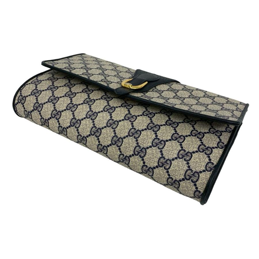 GUCCI（グッチ） 極 美品 オールドグッチ GG ロゴ 柄 金具 レザー 本革