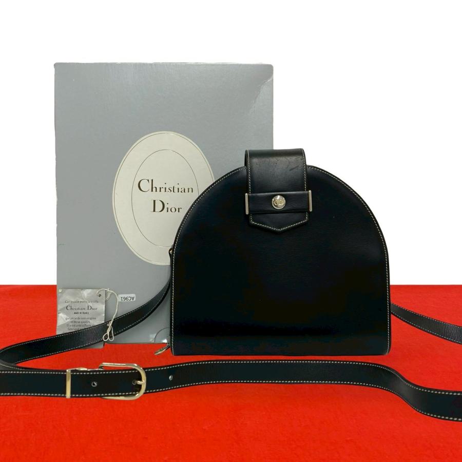 極 美品 箱付き Christian Dior ディオール ヴィンテージ CD ロゴ 金具