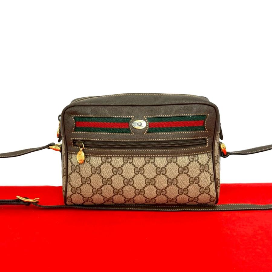 買いお得 GUCCI オールドGGシェリーショルダー GUCCI（グッチ） 極 美品 オールドグッチ ヴィンテージ シェリーライン