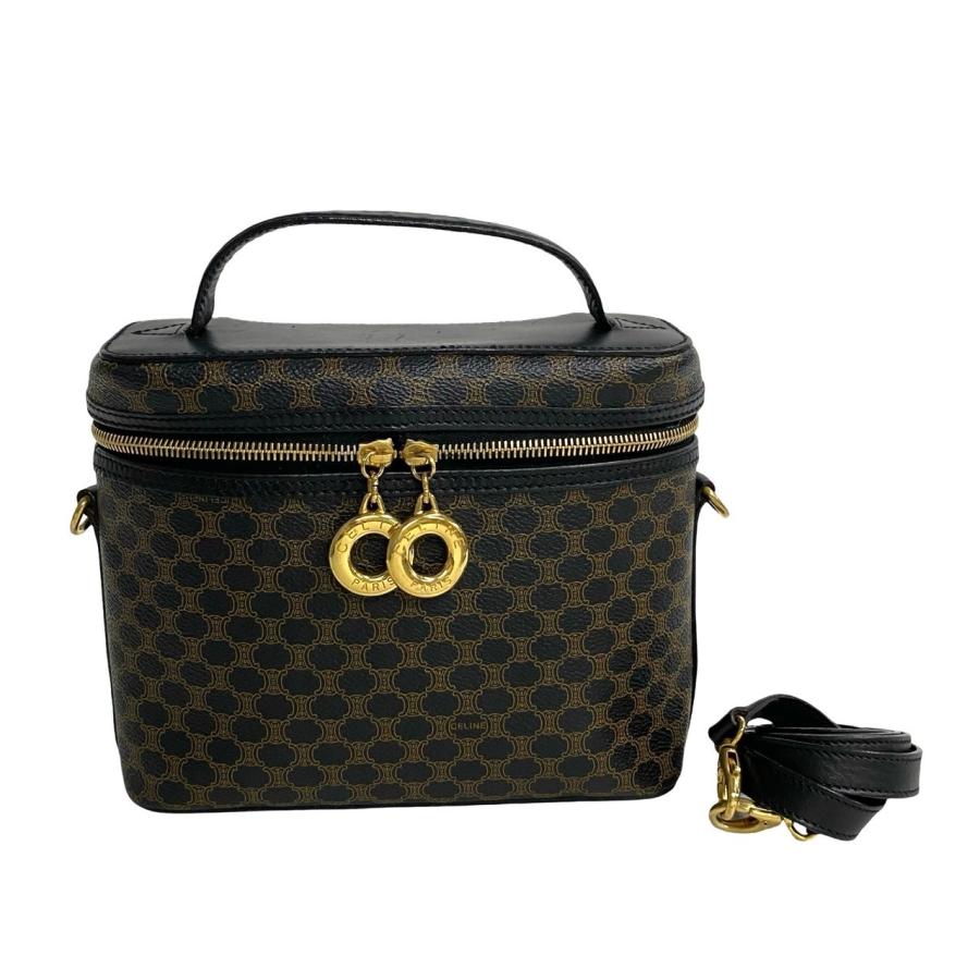 CELINE 極 美品 セリーヌ マカダム ブラゾン 柄 レザー 2way