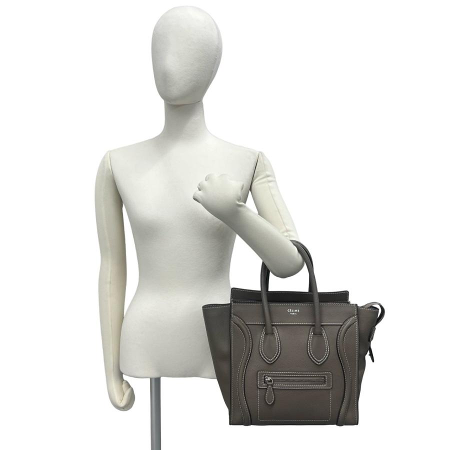 CELINE（セリーヌ） 極 美品 ラゲージ マイクロショッパー ドラムド