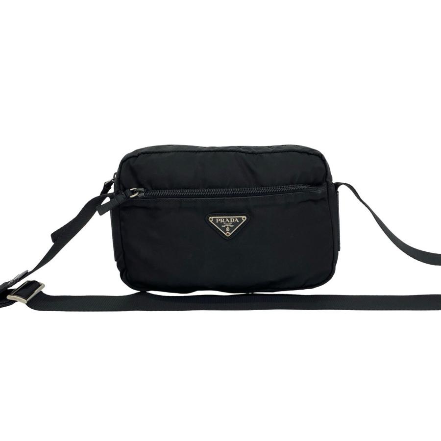 PRADA（プラダ） 極 美品 三角ロゴ プレート 金具 テスート ナイロン 