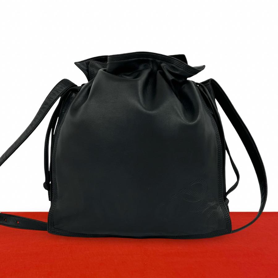美品　ロエベ　ショルダーバッグ　ロゴ LOEWE（ロエベ） 極 美品 希少品 ヴィンテージ アナグラム ロゴ ナッパ