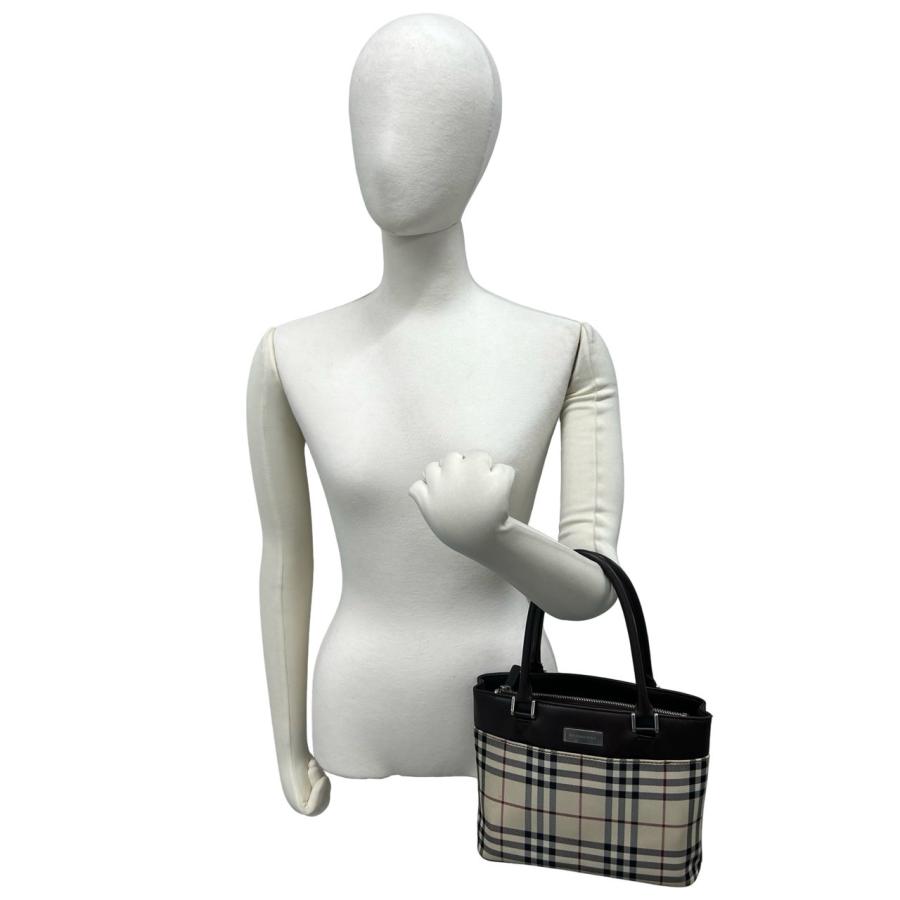 BURBERRY（バーバリー） 極 美品 ノバチェック 柄 ロゴ 金具 レザー 本