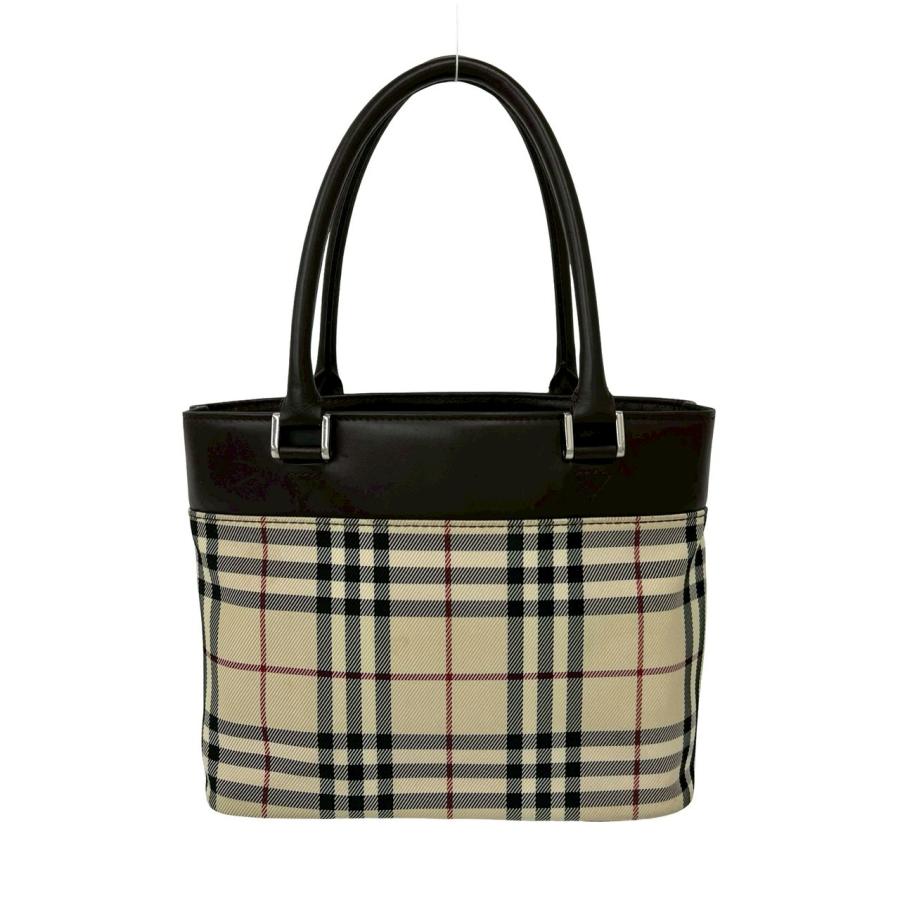 BURBERRY（バーバリー） 極 美品 ノバチェック 柄 ロゴ 金具 レザー 本