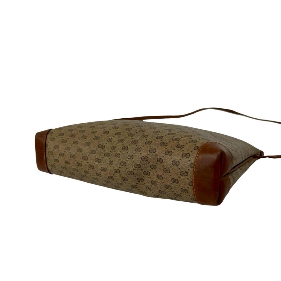 GUCCI（グッチ） 極 美品 オールドグッチ マイクロGG ロゴ 金具 レザー 