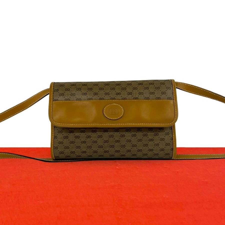 特別値下げ【GUCCI】美品　オールドグッチ ショルダーバッグ 　マイクロGG GUCCI（グッチ） 極 美品 オールドグッチ ヴィンテージ マイクロGG 柄