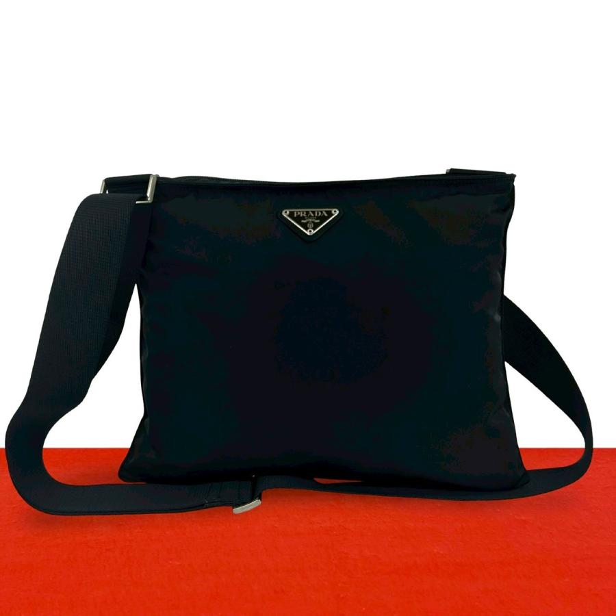 ★専用★【美品】PRADA★三角ロゴ　2WAYナイロンポシェット&クラッチ PRADA（プラダ） 極 美品 三角ロゴ プレート 金具 ナイロン レザー 本