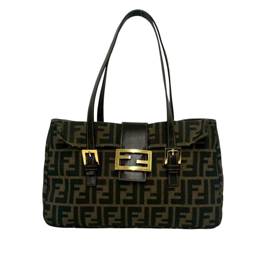 FENDI（フェンディ） 極 美品 ヴィンテージ ズッカ FF ロゴ 柄 金具