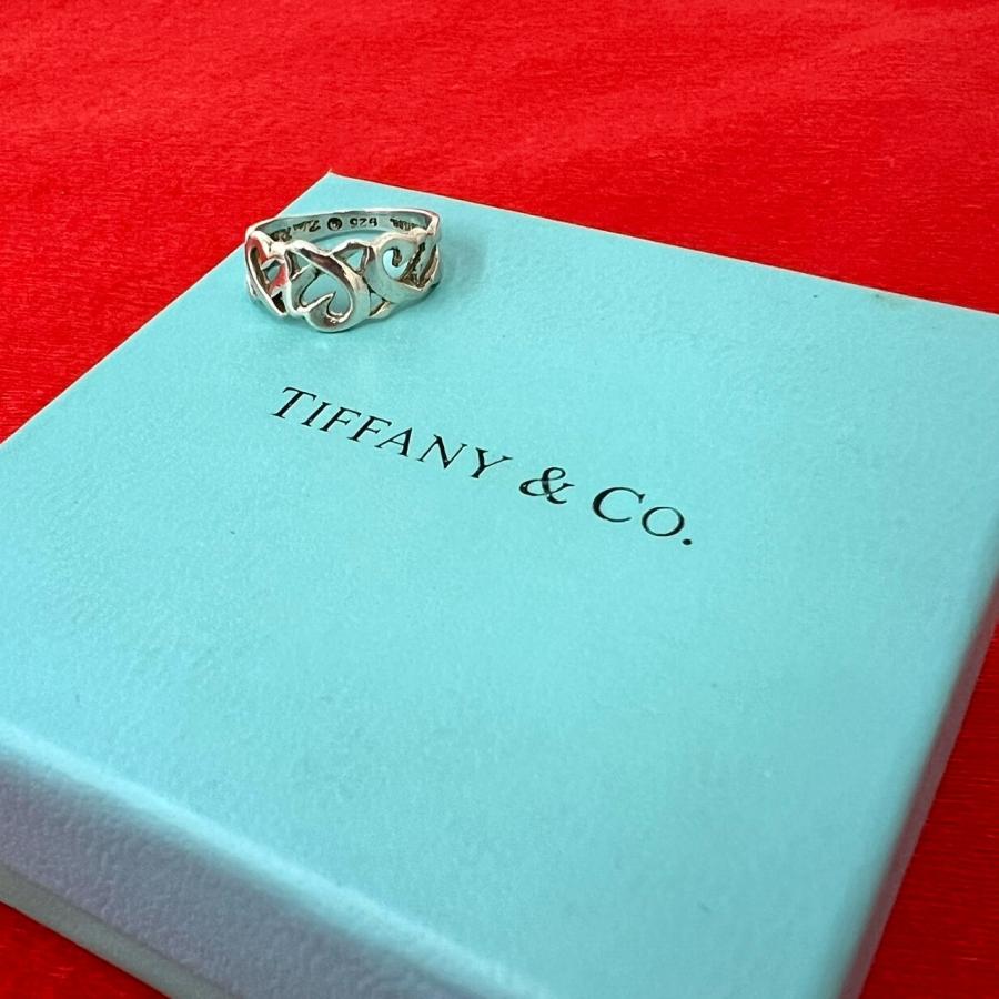 TIFFANY&Co. 極美品 ラビングハート リング Ag925 TIFFANY&Co.（ティファニー） 極 美品 ヴィンテージ ラビングハート