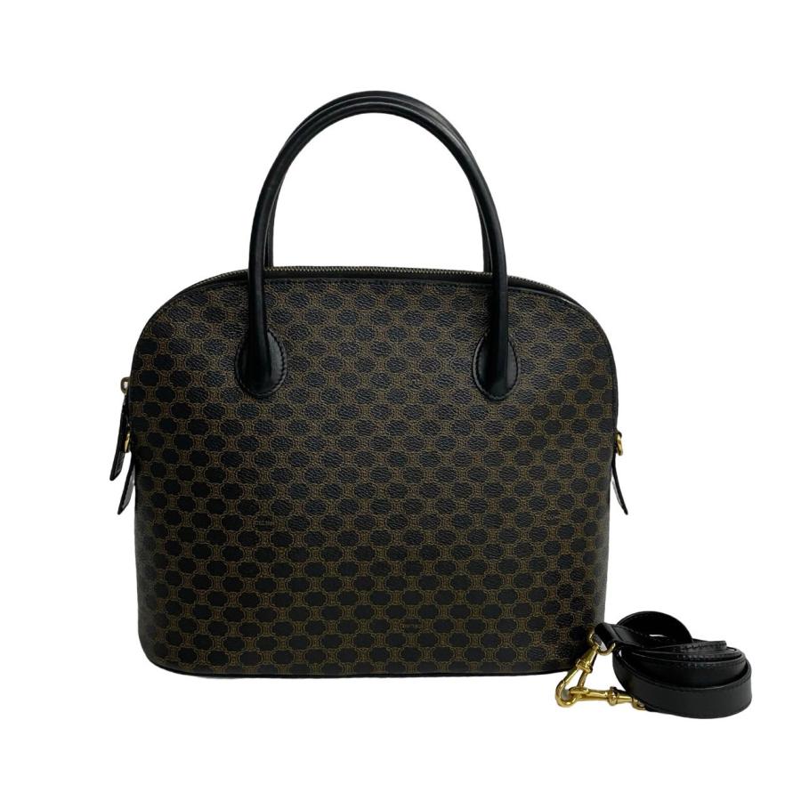 CELINE ほぼ未使用 セリーヌ マカダム ブラゾン 柄 レザー 2way CELINE ほぼ未使用 セリーヌ マカダム ブラゾン 柄 レザー 2way