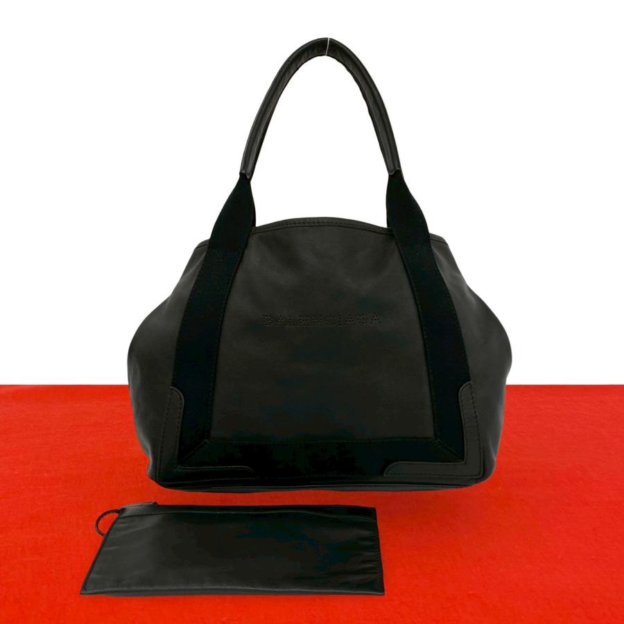 BALENCIAGA（バレンシアガ） 極 美品 ネイビーカバス XS レザー 本革