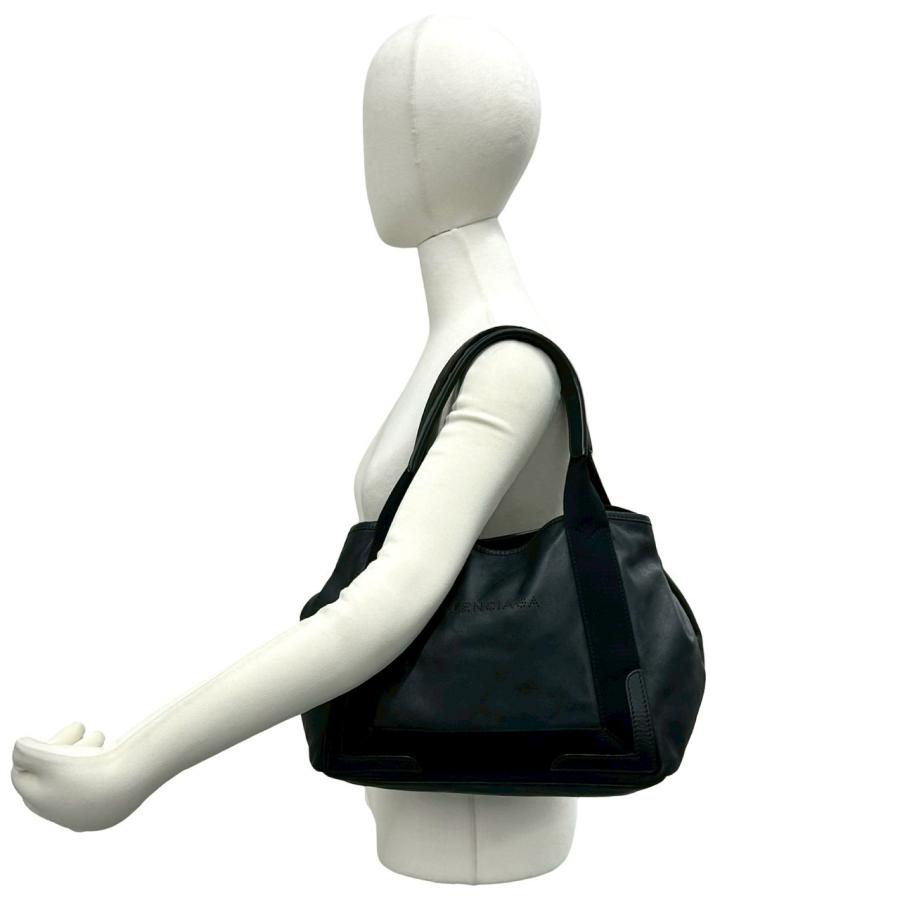 BALENCIAGA（バレンシアガ） 極 美品 ネイビーカバス XS レザー 本革