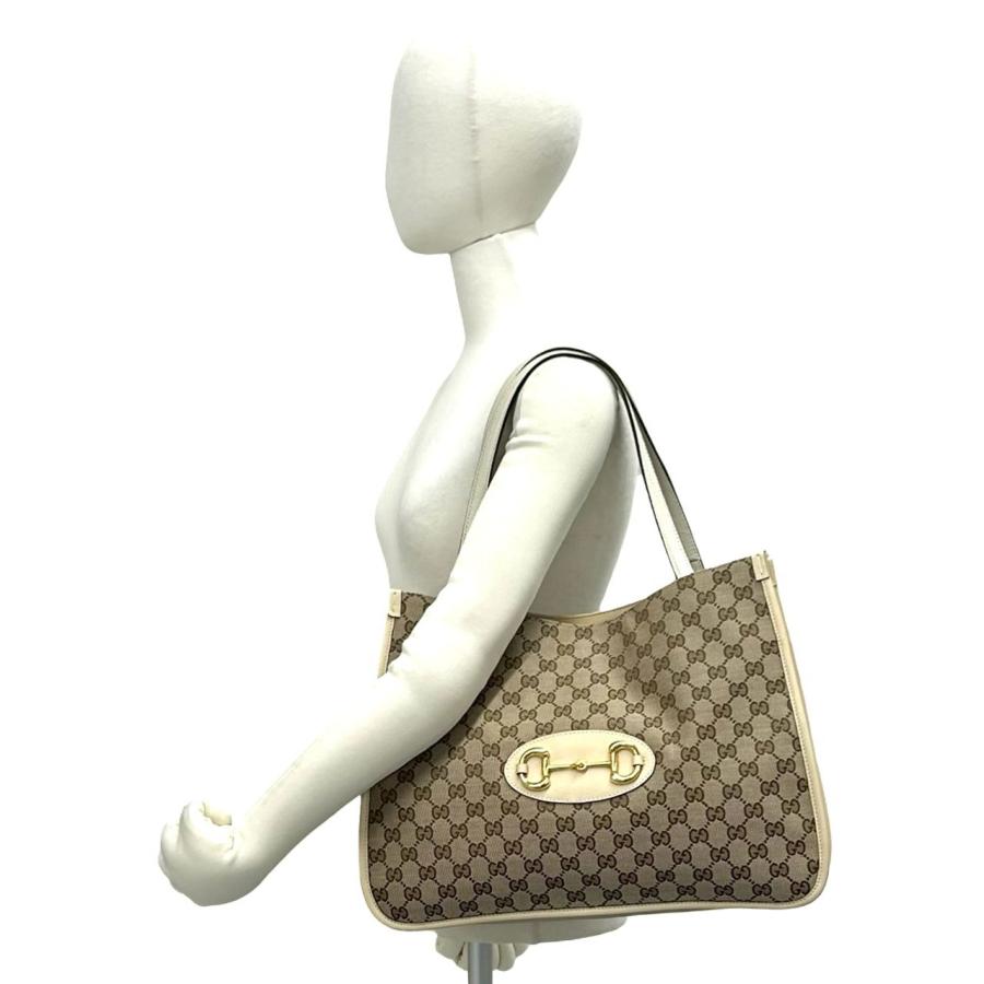 GUCCI（グッチ） 未使用保管品 GG ロゴ ホースビット 金具 キャンバス