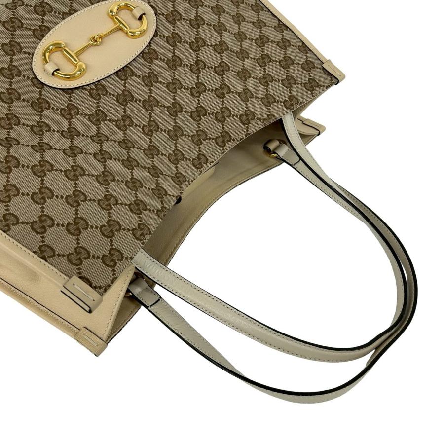 GUCCI（グッチ） 未使用保管品 GG ロゴ ホースビット 金具 キャンバス