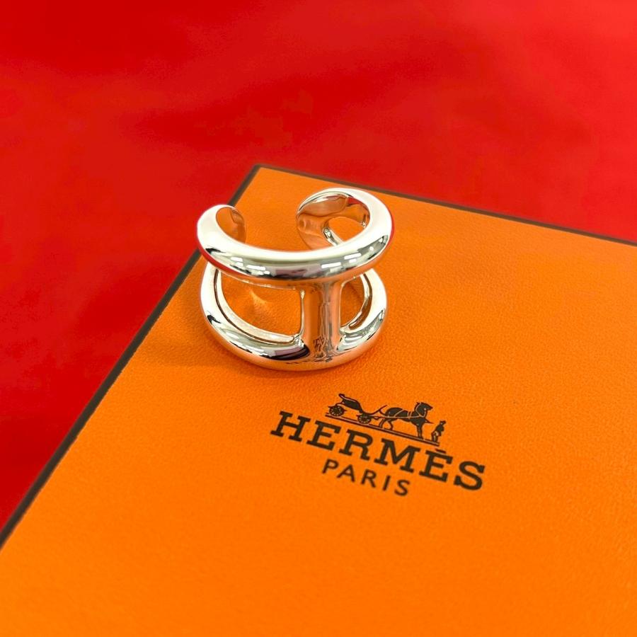 HERMES（エルメス） 極 美品 保存箱付 オスモズ GM リング シルバー925