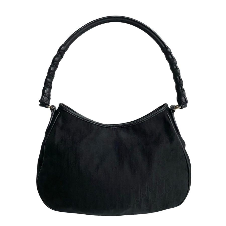 極 美品 Christian Dior ディオール トロッター 柄 ロゴ 金具 ナイロン 