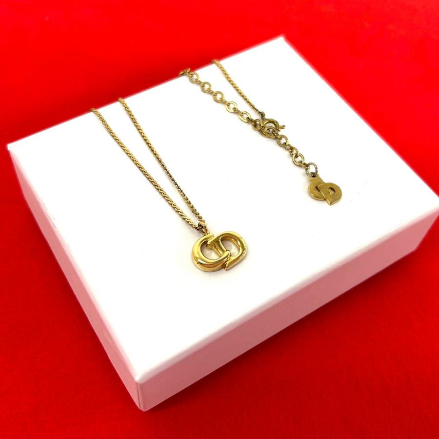 【まとめ売り】クリスチャンディオール ネックレス 2点 CDロゴ ヴィンテージ 極 美品 Christian Dior クリスチャンディオール ヴィンテージ CD ロゴ