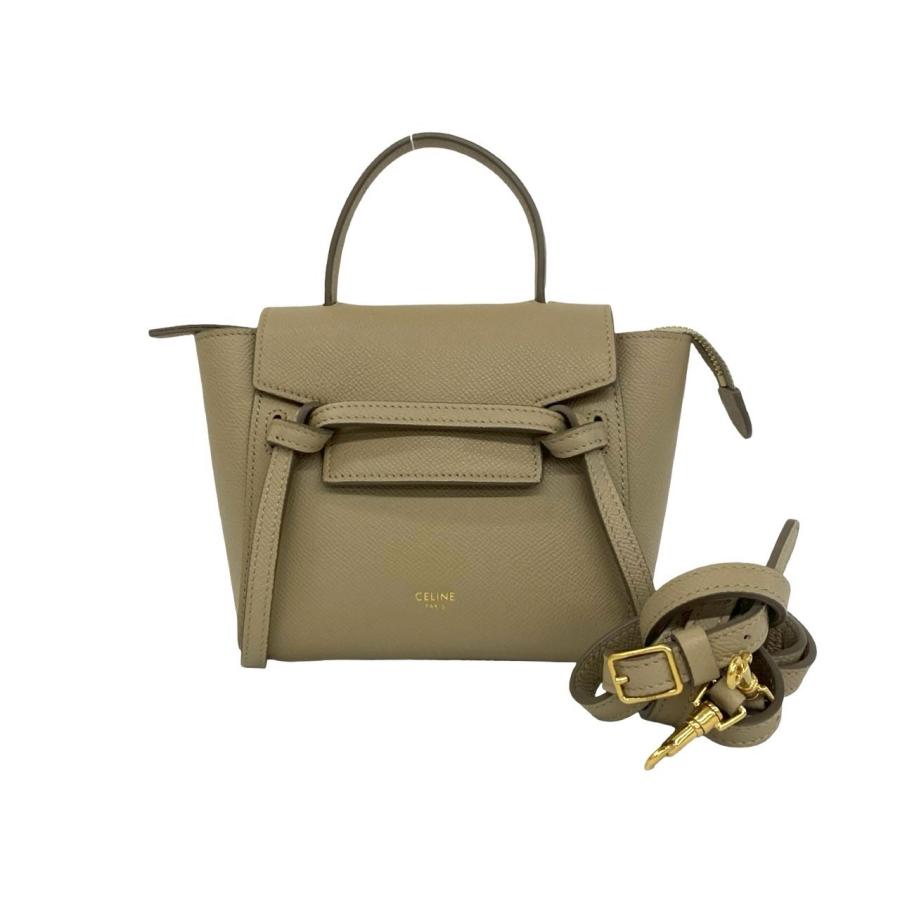 CELINE（セリーヌ） 極 美品 袋付き ベルトバッグ ピコ レザー 本革