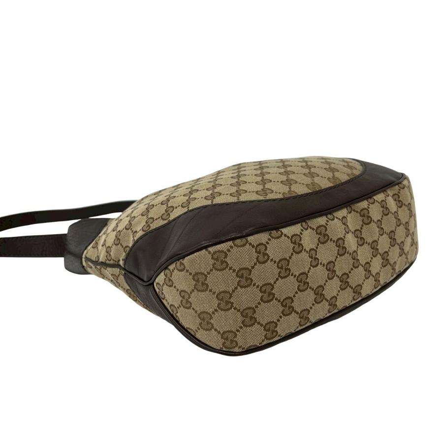 GUCCI（グッチ） 極 美品 袋付き ロゴ 金具 GG 柄 キャンバス レザー