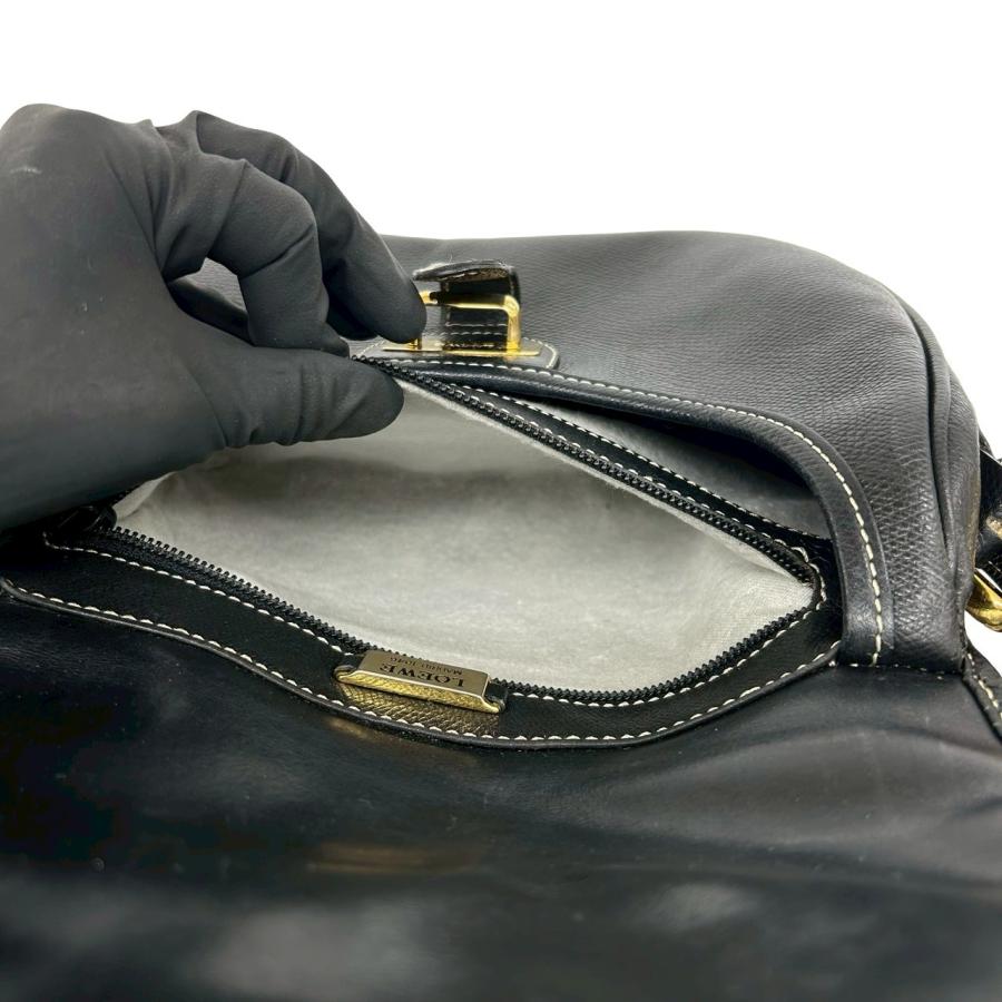 LOEWE（ロエベ） 極 美品 ヴィンテージ アナグラム ロゴ レザー 本革