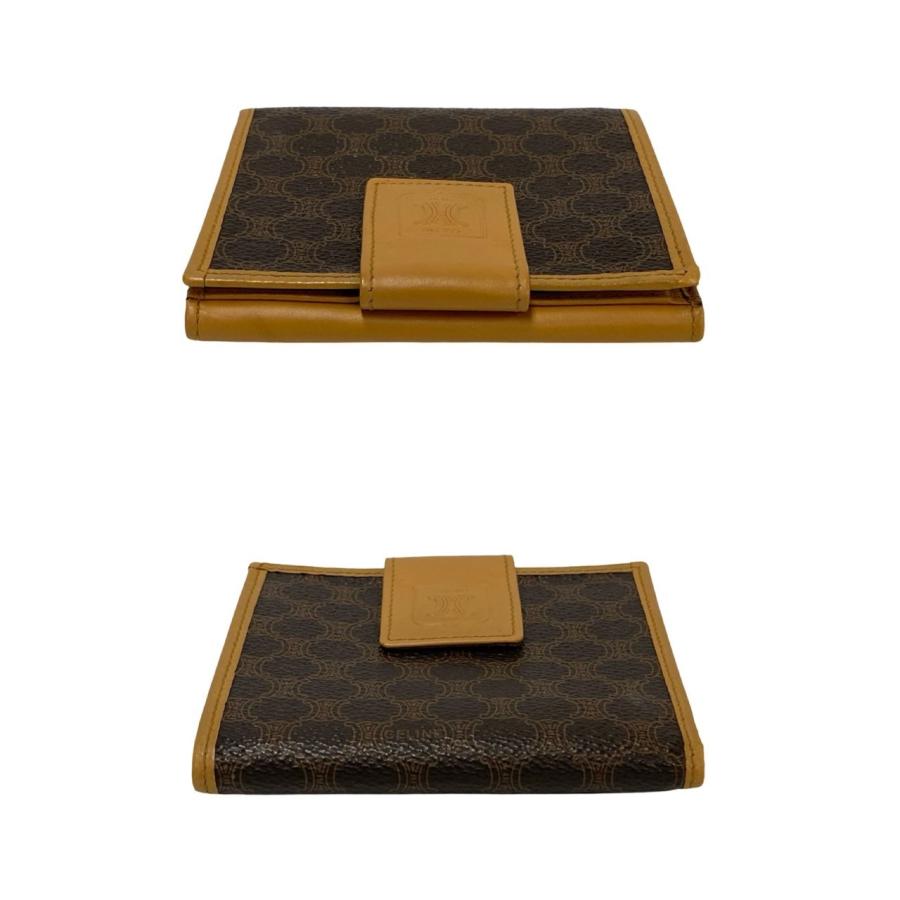 美品✨セリーヌ ヴィンテージ マカダム ブラゾン トリオンフ ロゴ金具 折り財布 極 美品 CELINE セリーヌ ヴィンテージ マカダム ブラゾン トリオンフ