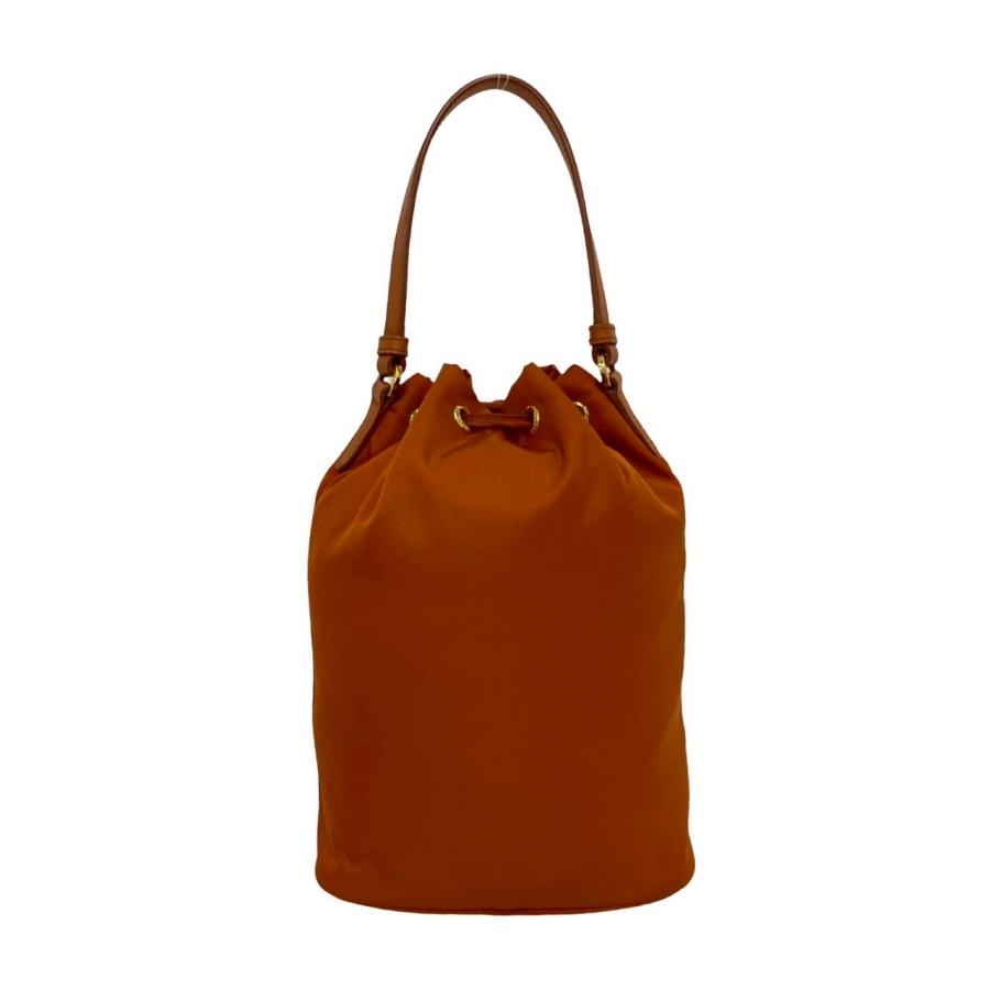 PRADA（プラダ） 極 美品 三角ロゴ 金具 ナイロン サフィアーノ レザー