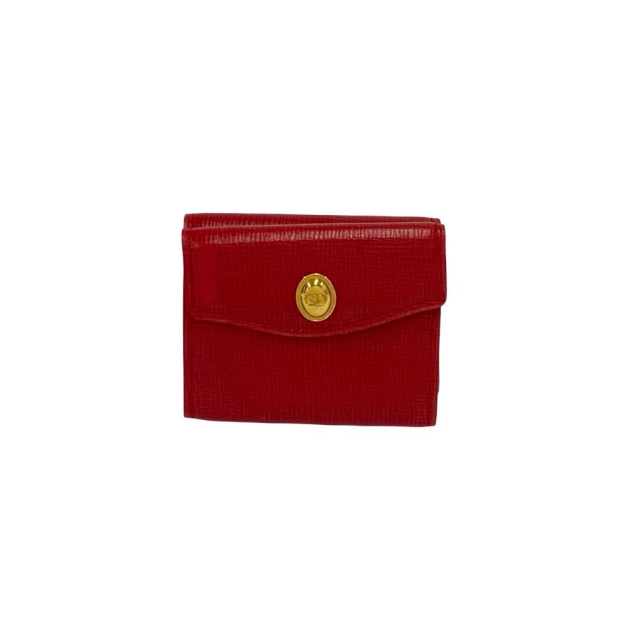 美品 Christian Dior ディオール 二つ折り 財布 CDロゴ 極 美品 Christian Dior クリスチャンディオール ヴィンテージ CD ロゴ
