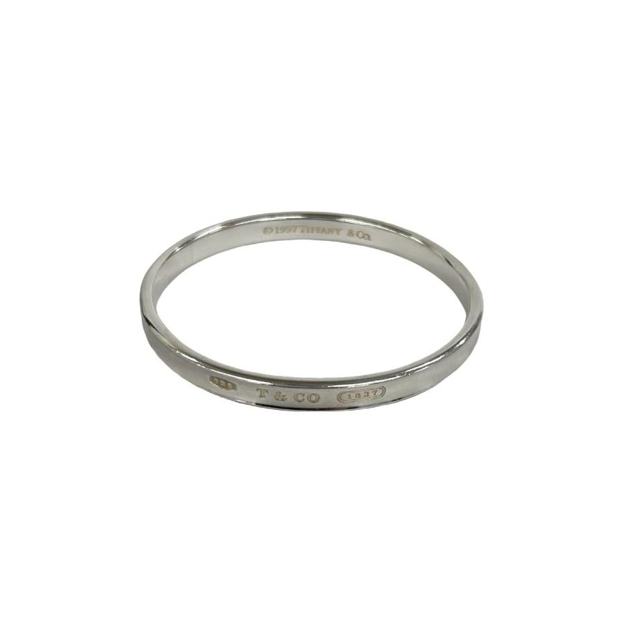 TIFFANY&Co.（ティファニー） 極 美品 ロゴ 刻印 ナロー バングル