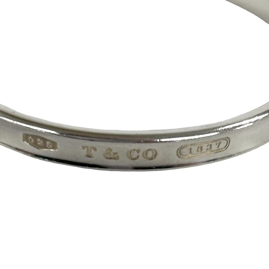 TIFFANY&Co.（ティファニー） 極 美品 ロゴ 刻印 ナロー バングル