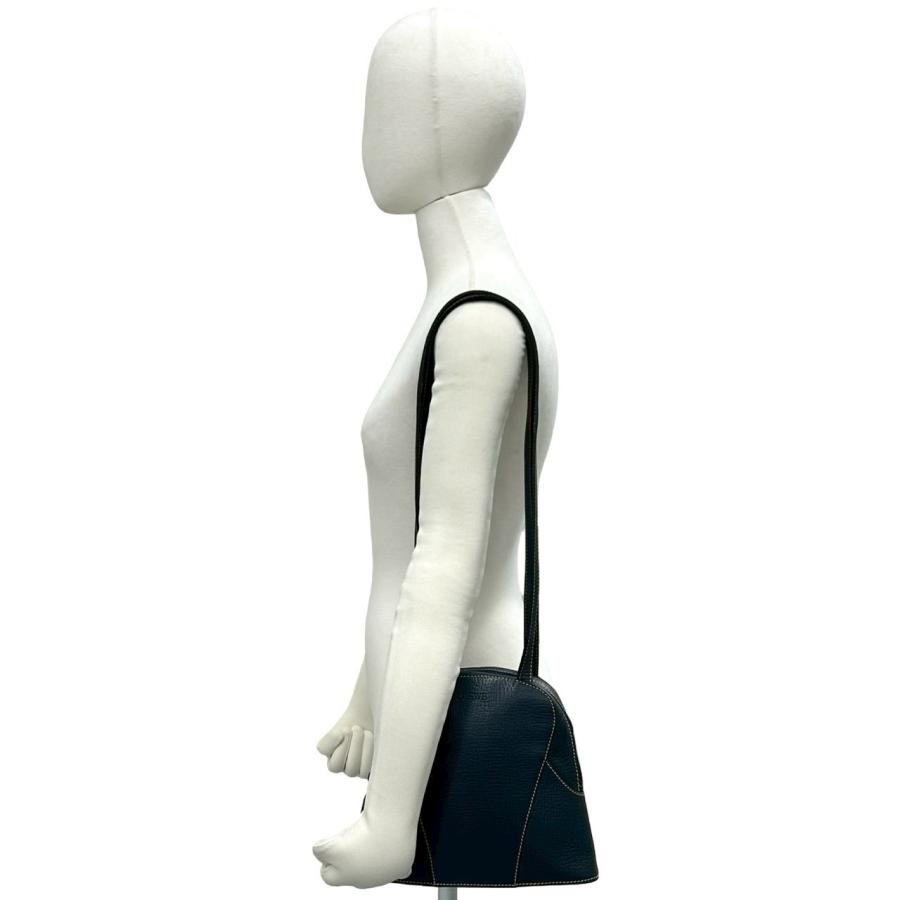LOEWE（ロエベ） 極 美品 ヴィンテージ ロゴ 型押し レザー 本革 セミ